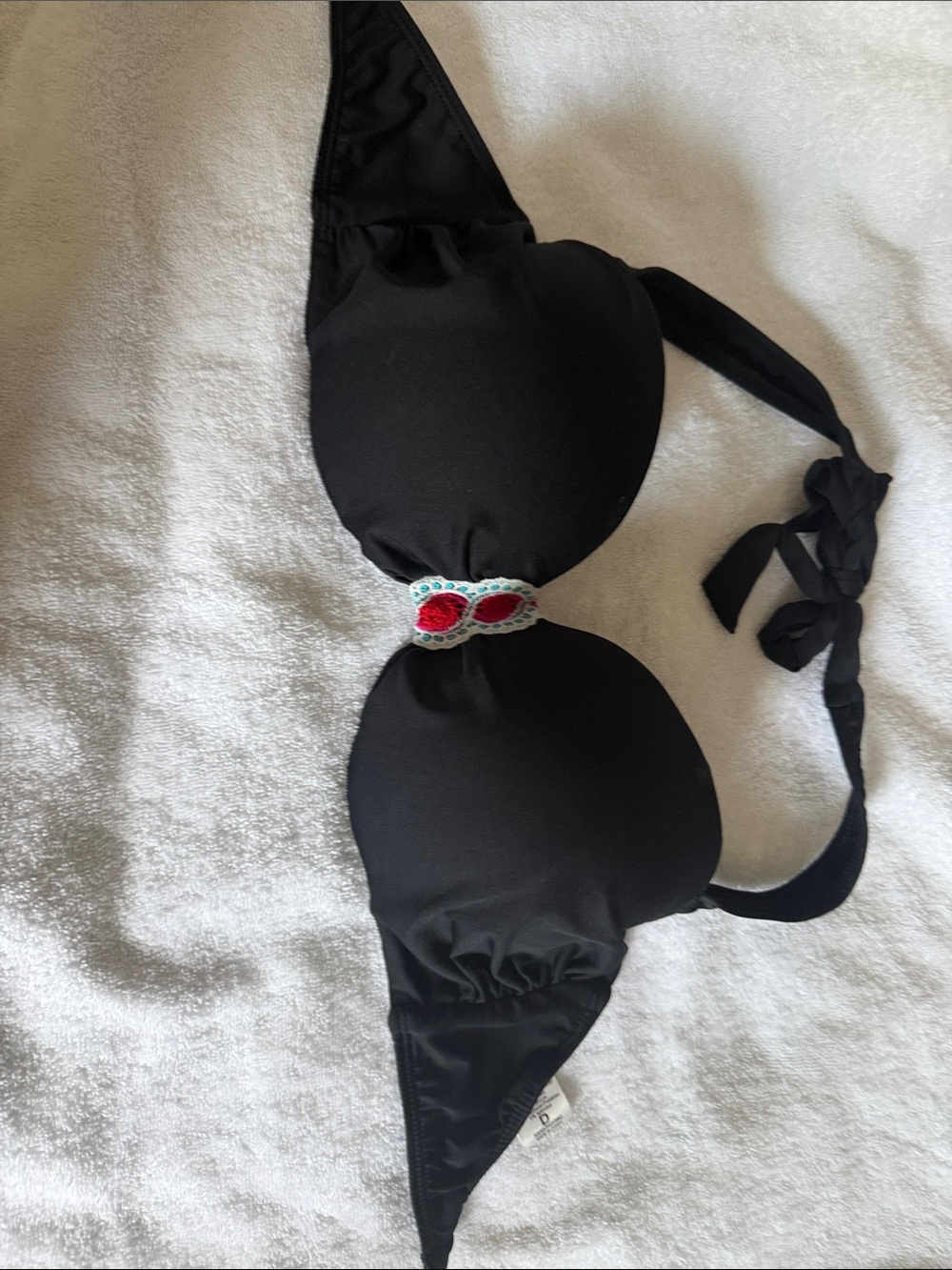 VENUS Black Molded Padded Bikini Top